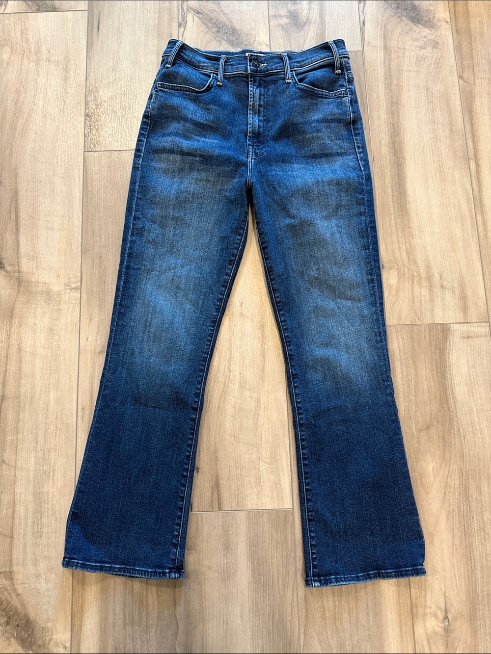 NEW MOTHER High Rise Hustler Ankle Crop Jeans in Heirloom Color.  Size 29.  NWOT - Picture 4 of 10